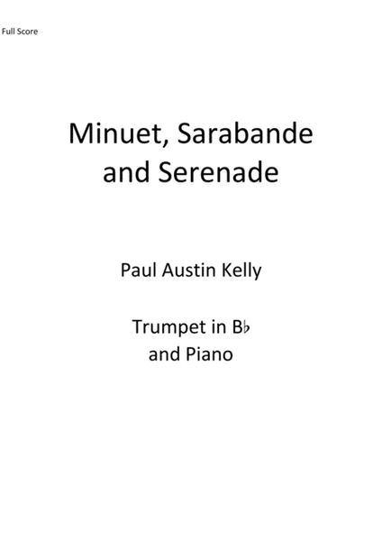 Minuet, Sarabande and Serenade