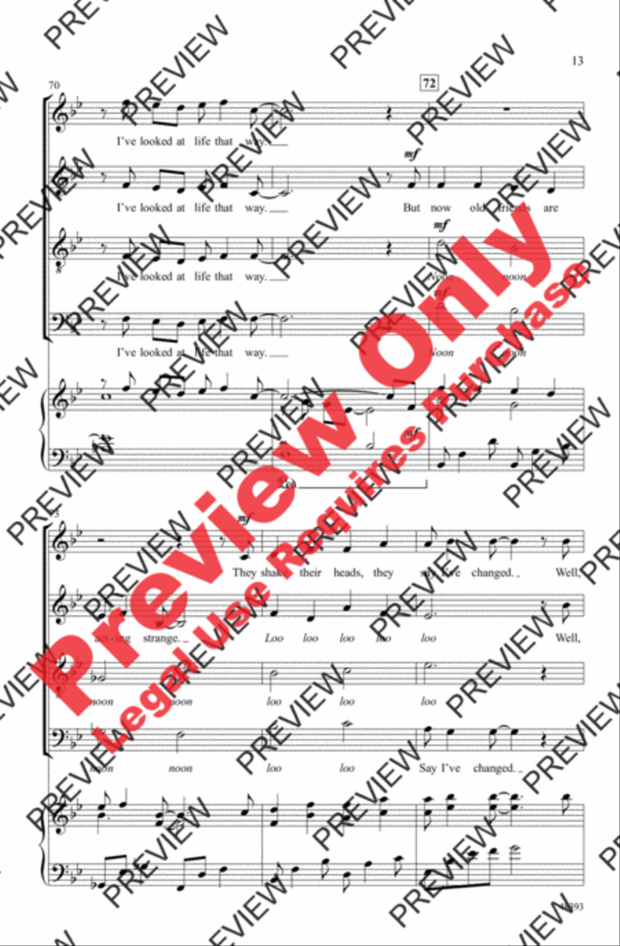 Both Sides Now 4-Part scores gallery preview page 13