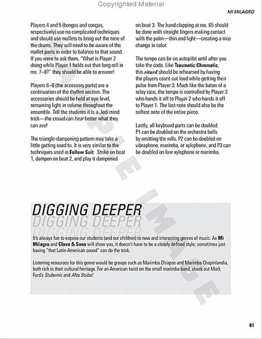 Beyond Basic Percussion Percussion scores gallery preview page 74
