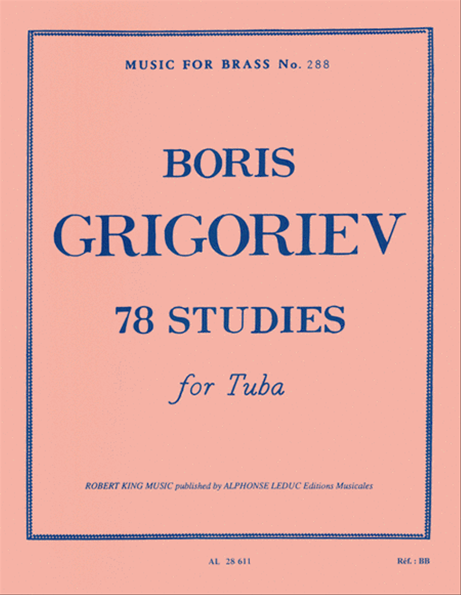 78 Studies for Tuba Tuba scores gallery preview page 1