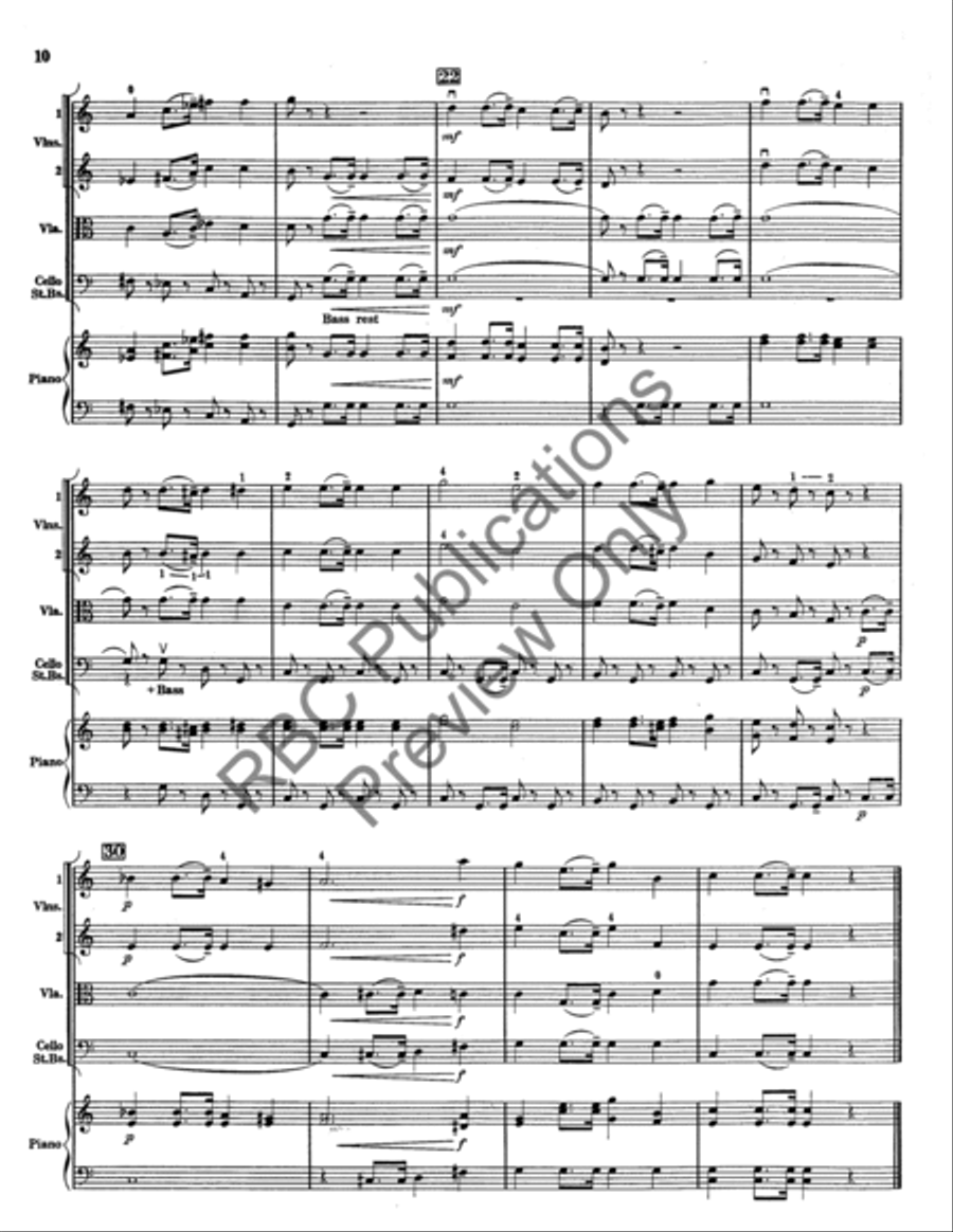 Antique Dance Suite (Score) String Orchestra scores gallery preview page 11