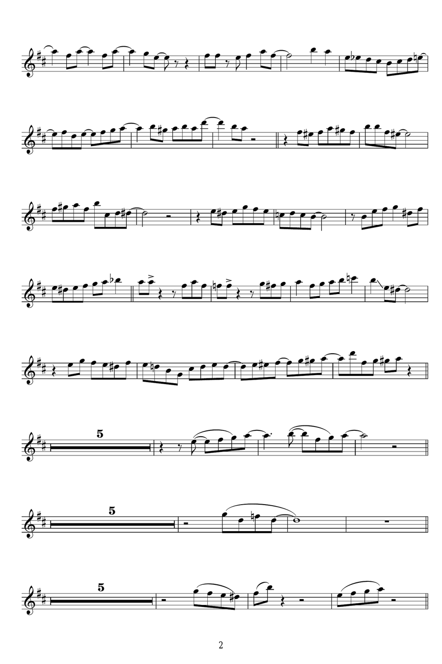 Yardbird Suite Alto Saxophone scores gallery preview page 2