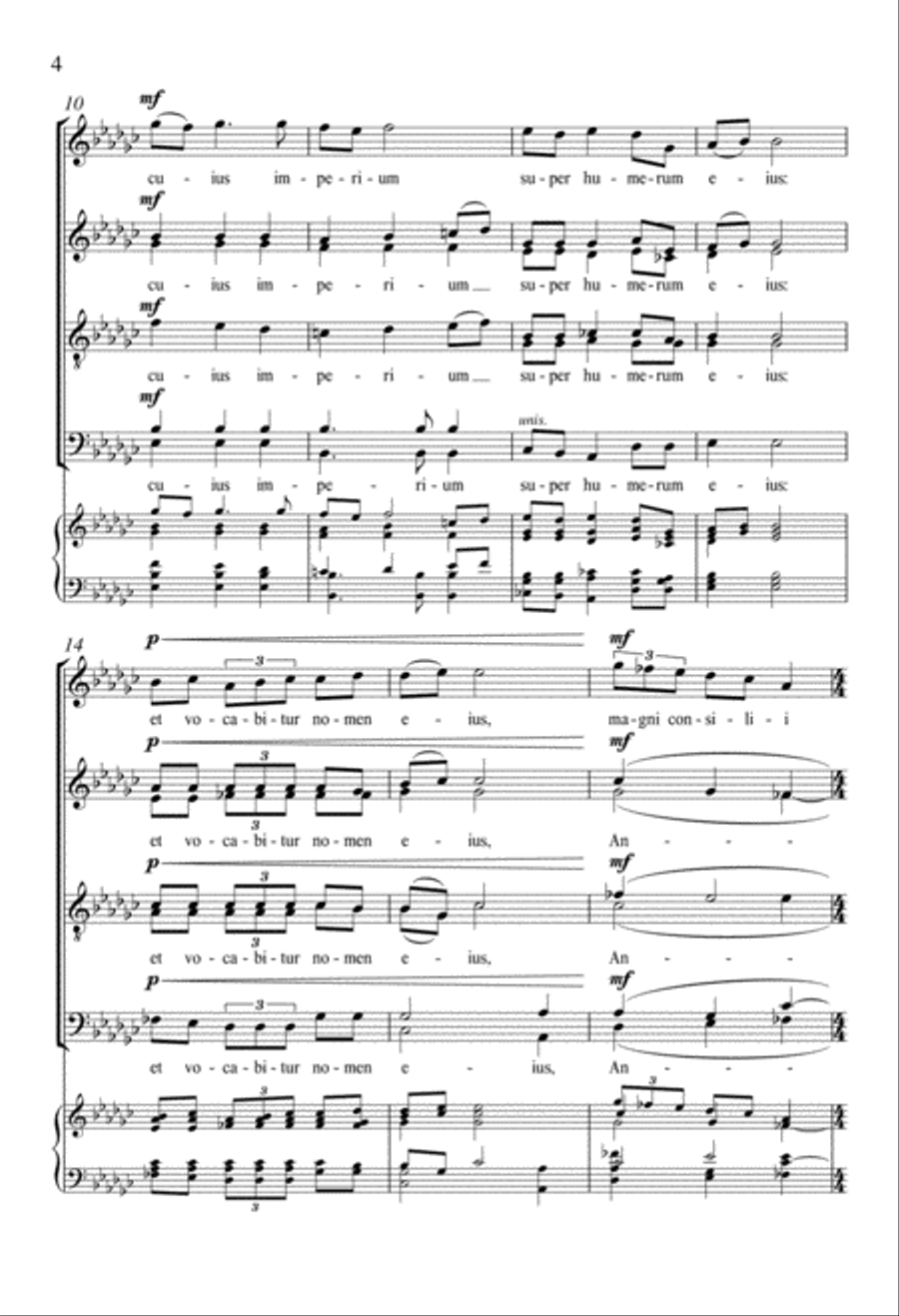 Puer natus est nobis Puer natus est nobis Divisi scores gallery preview page 4
