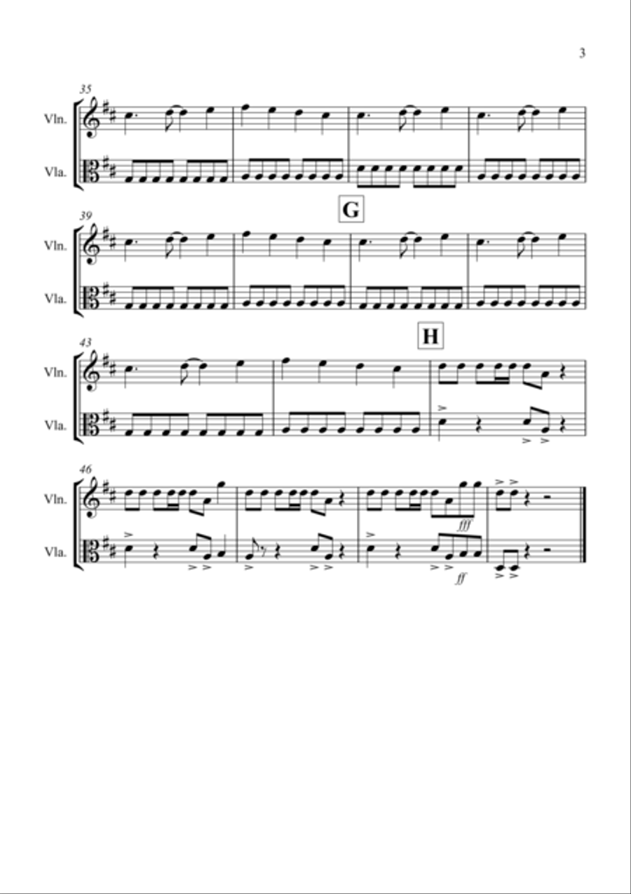 Under Pressure String Duet scores gallery preview page 3
