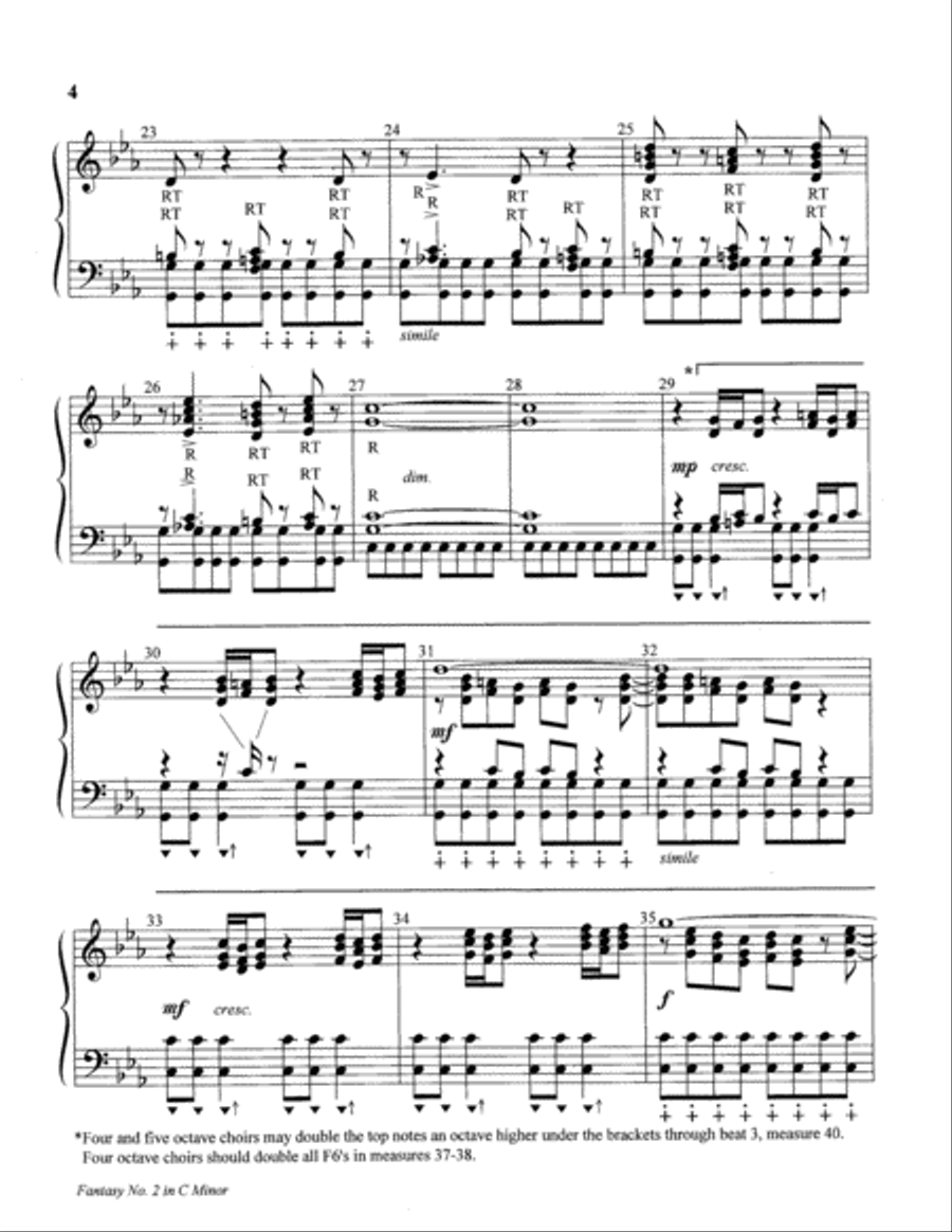 Fantasy No. 2 in C Minor 5-Octaves scores gallery preview page 15