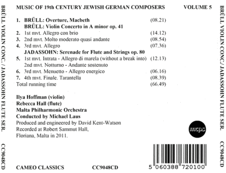 19th Century Jewish German Composers, Volume 5