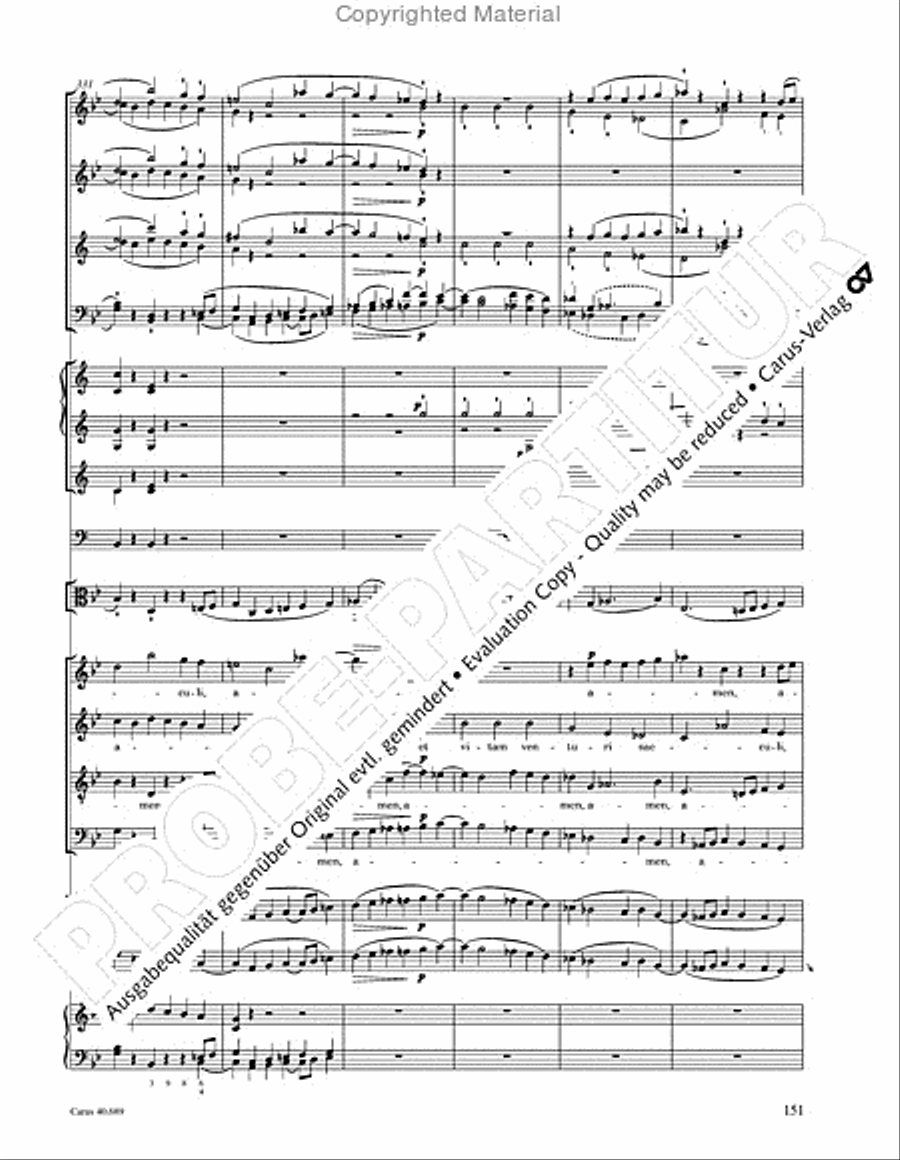 Missa solemnis Missa solemnis 4-Part scores gallery preview page 167
