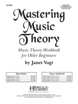 Book cover for Mastering Music Theory Level 2B