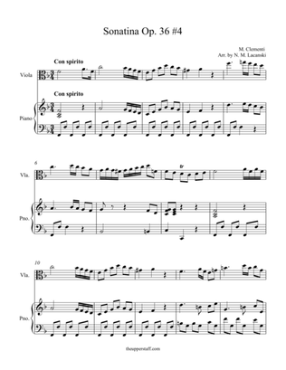 Sonatina Op. 36 #4