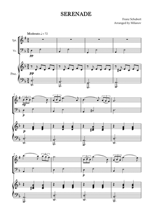Serenade | Ständchen | Schubert | trumpet and cello duet and piano