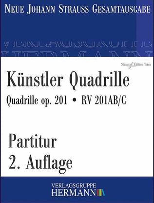 Künstler Quadrille op. 201 RV 201AB/C