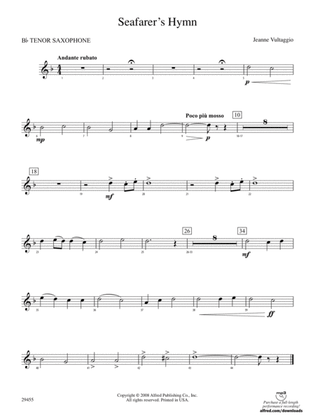 Seafarer's Hymn: B-flat Tenor Saxophone
