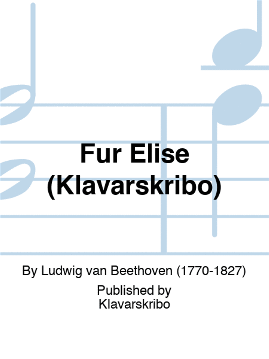 Fur Elise (Klavarskribo) Piano Solo scores gallery preview page 1