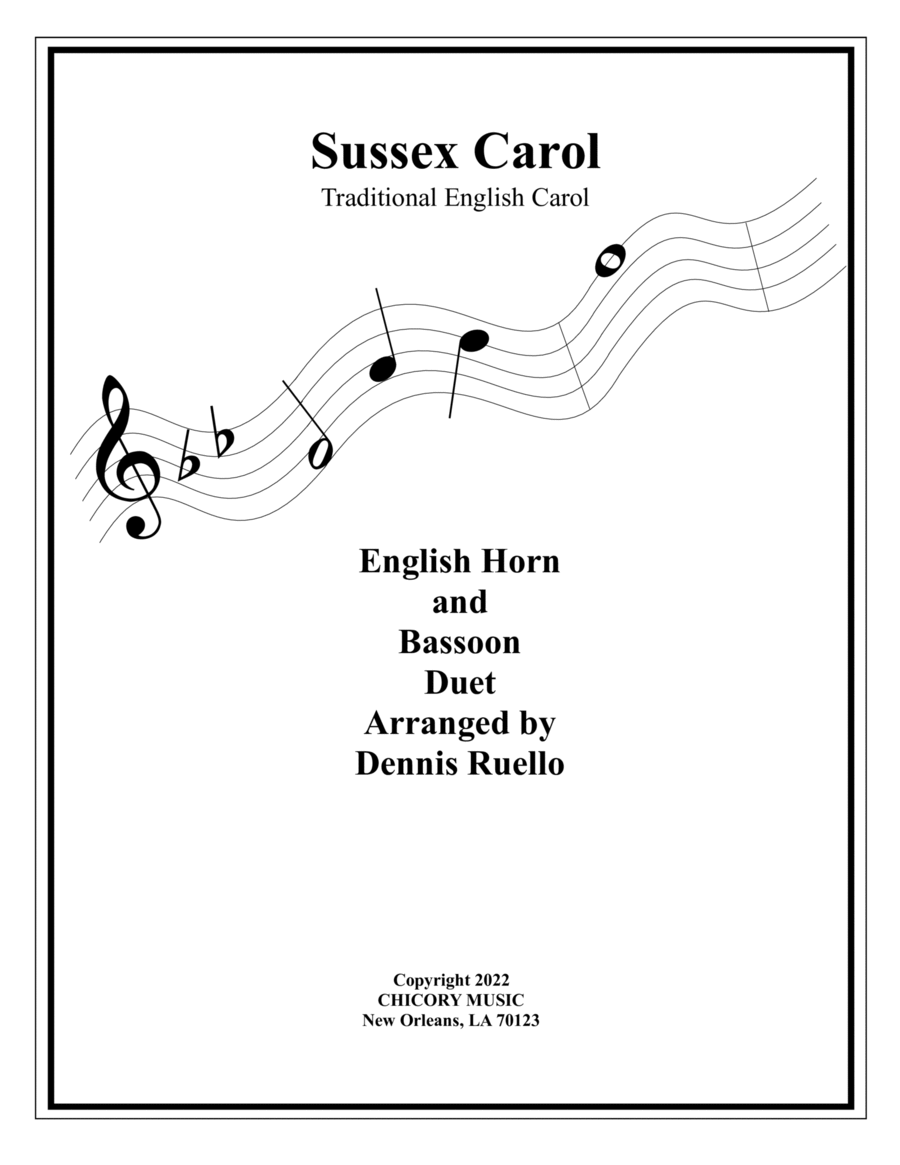 Sussex Carol - Duet for English Horn and Bassoon image number null