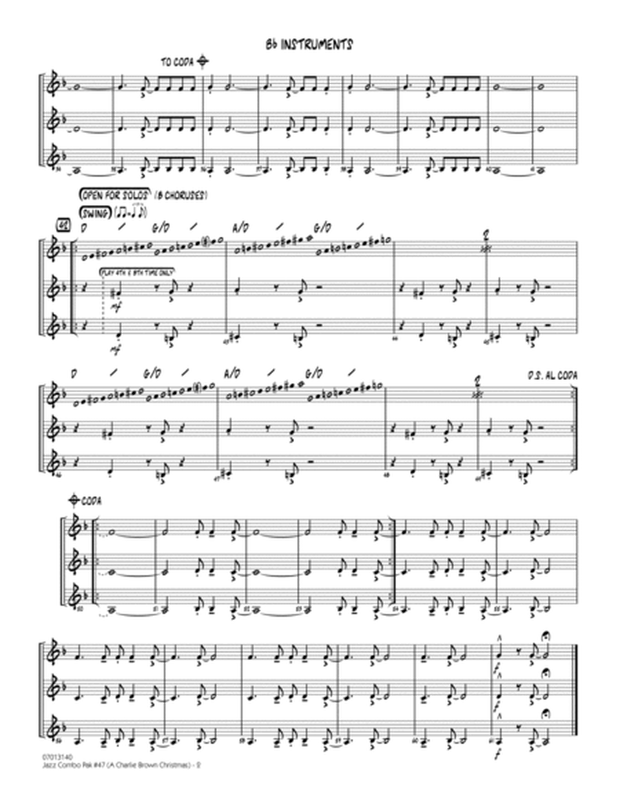Jazz Combo Pak #47 (Charlie Brown Christmas) (arr. Mark Taylor) - Bb Instruments