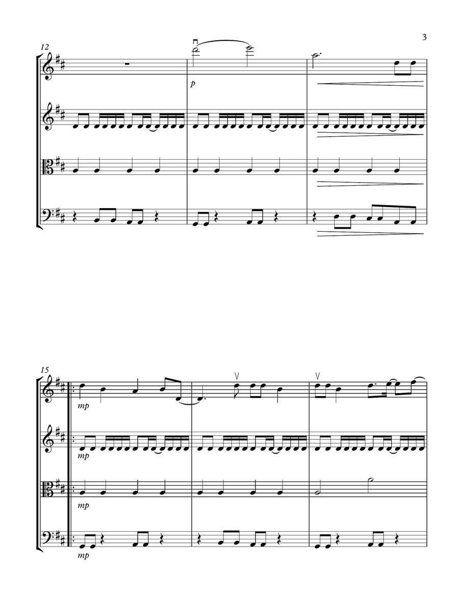 Shut Up And Dance String Quartet scores gallery preview page 3