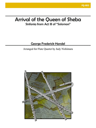 Book cover for Arrival of the Queen of Sheba for Flute Quartet
