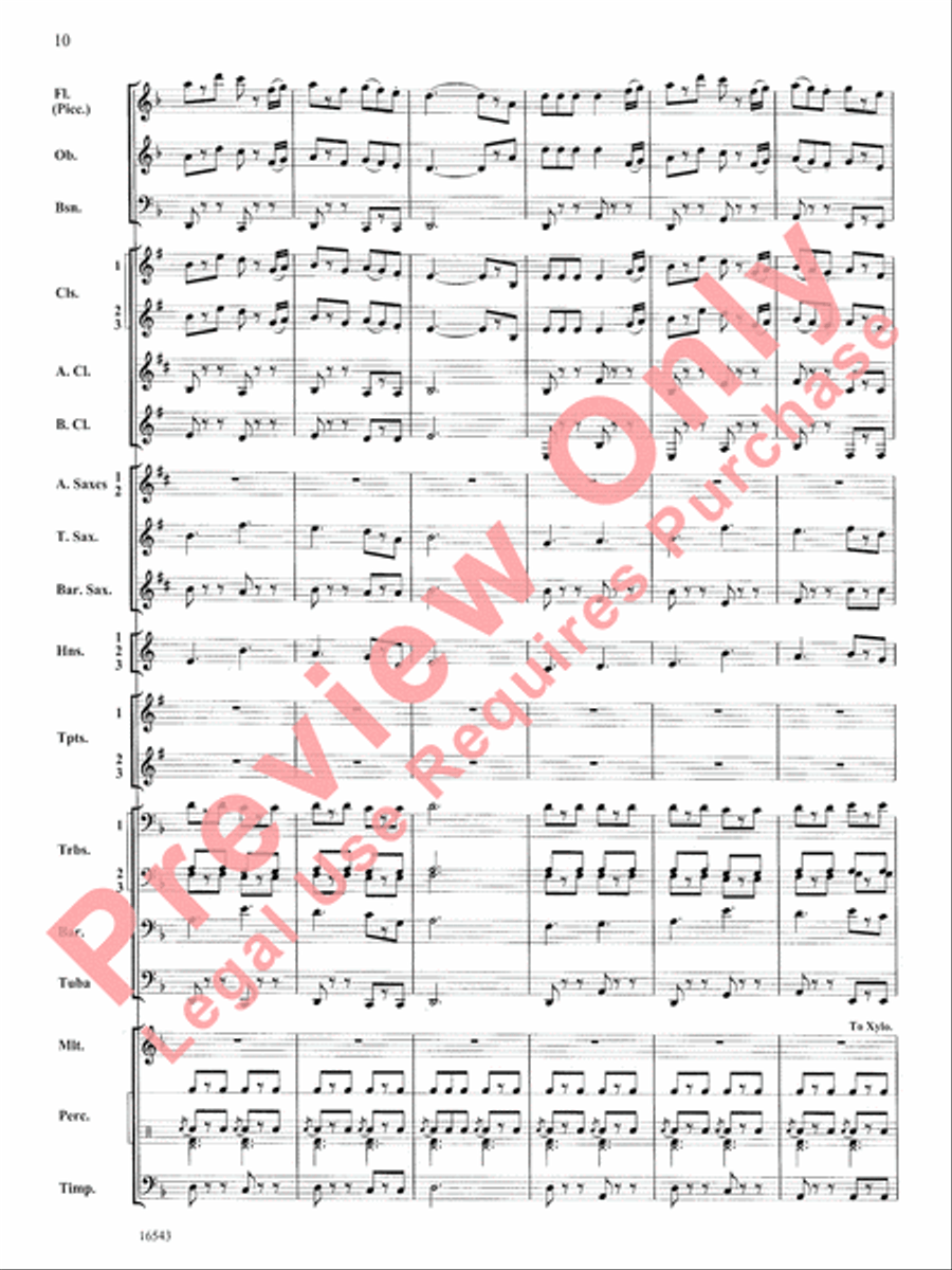 The Emerald Isle Concert Band scores gallery preview page 11