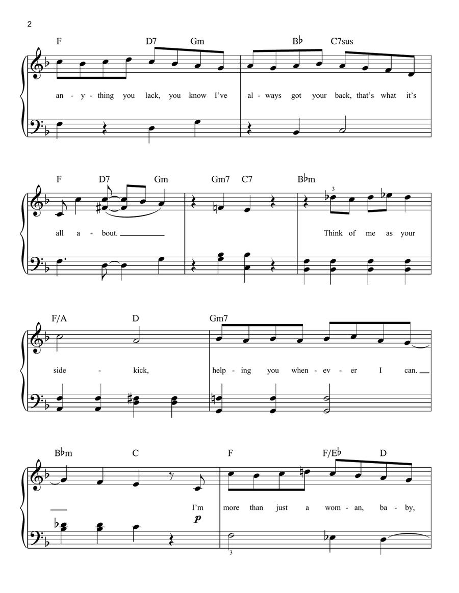 Right Hand Man (from Something Rotten!) Easy Piano scores gallery preview page 2