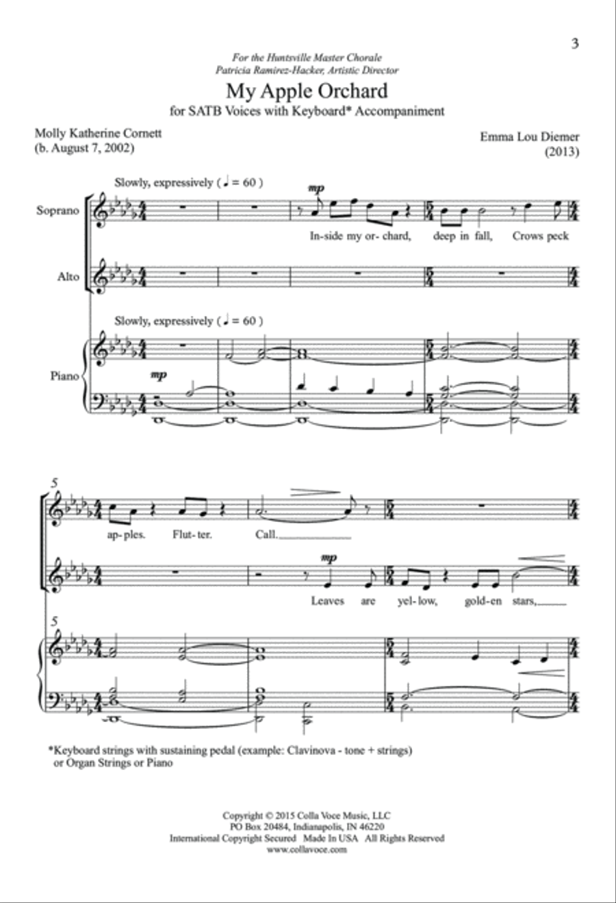 My Apple Orchard My Apple Orchard 4-Part scores gallery preview page 2