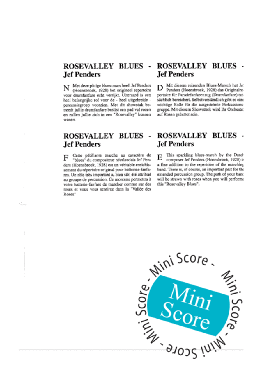 Rosevalley Blues Percussion scores gallery preview page 4