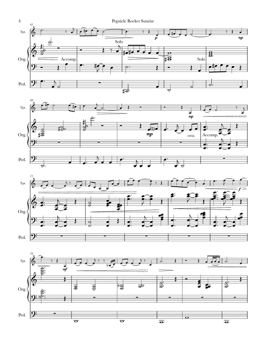 Summer Suite for trumpet & organ Trumpet Duet scores gallery preview page 6