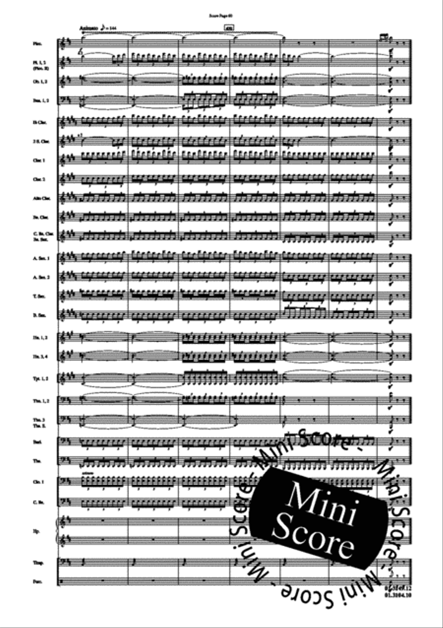 Scheherazade, Part II Concert Band scores gallery preview page 64