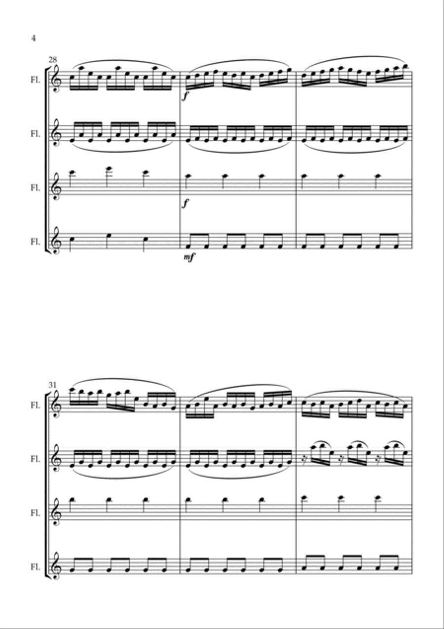 Cornfield Chase Cornfield Chase Woodwind Ensemble scores gallery preview page 4