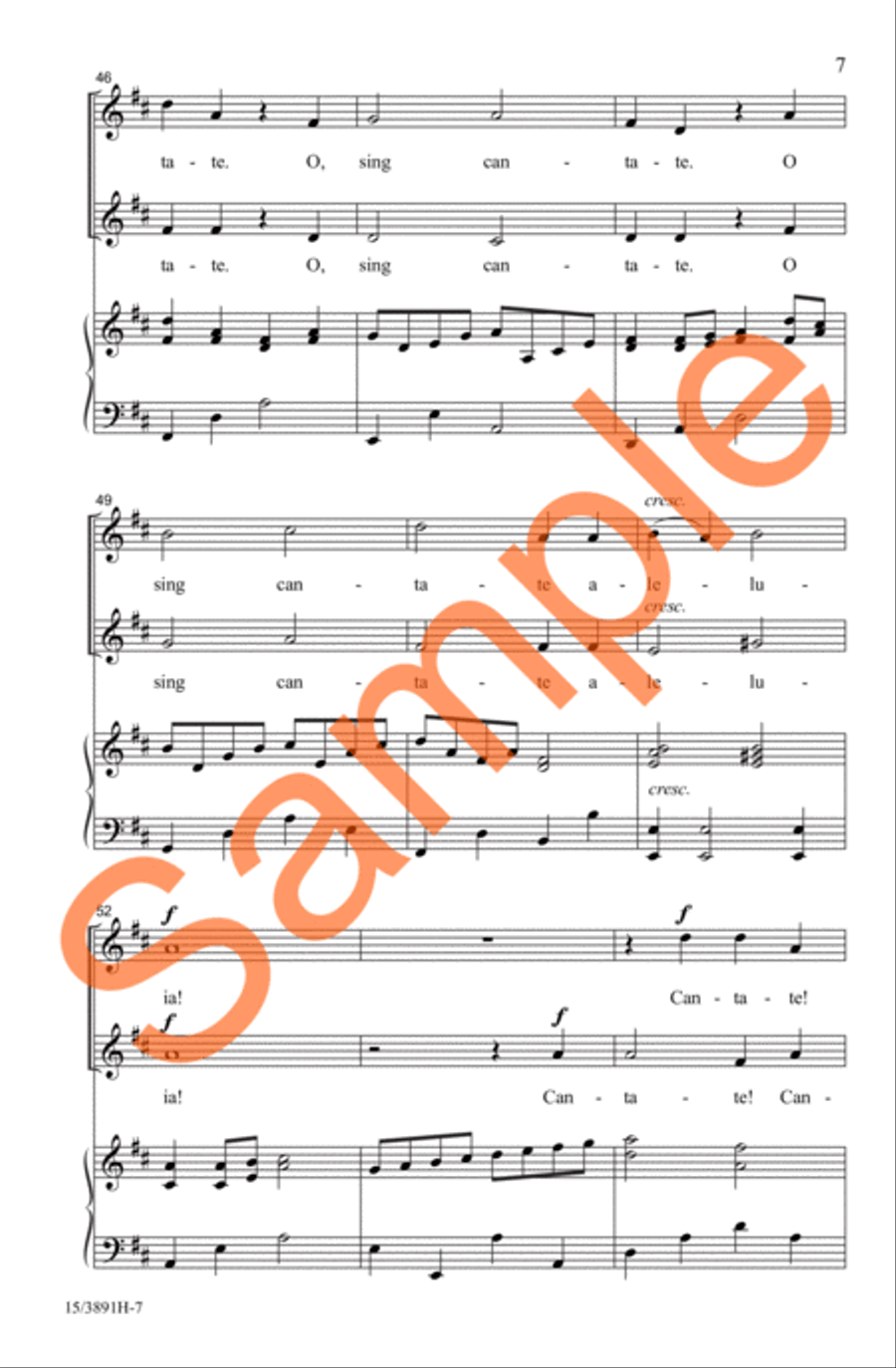 Cantate! 2-Part scores gallery preview page 6
