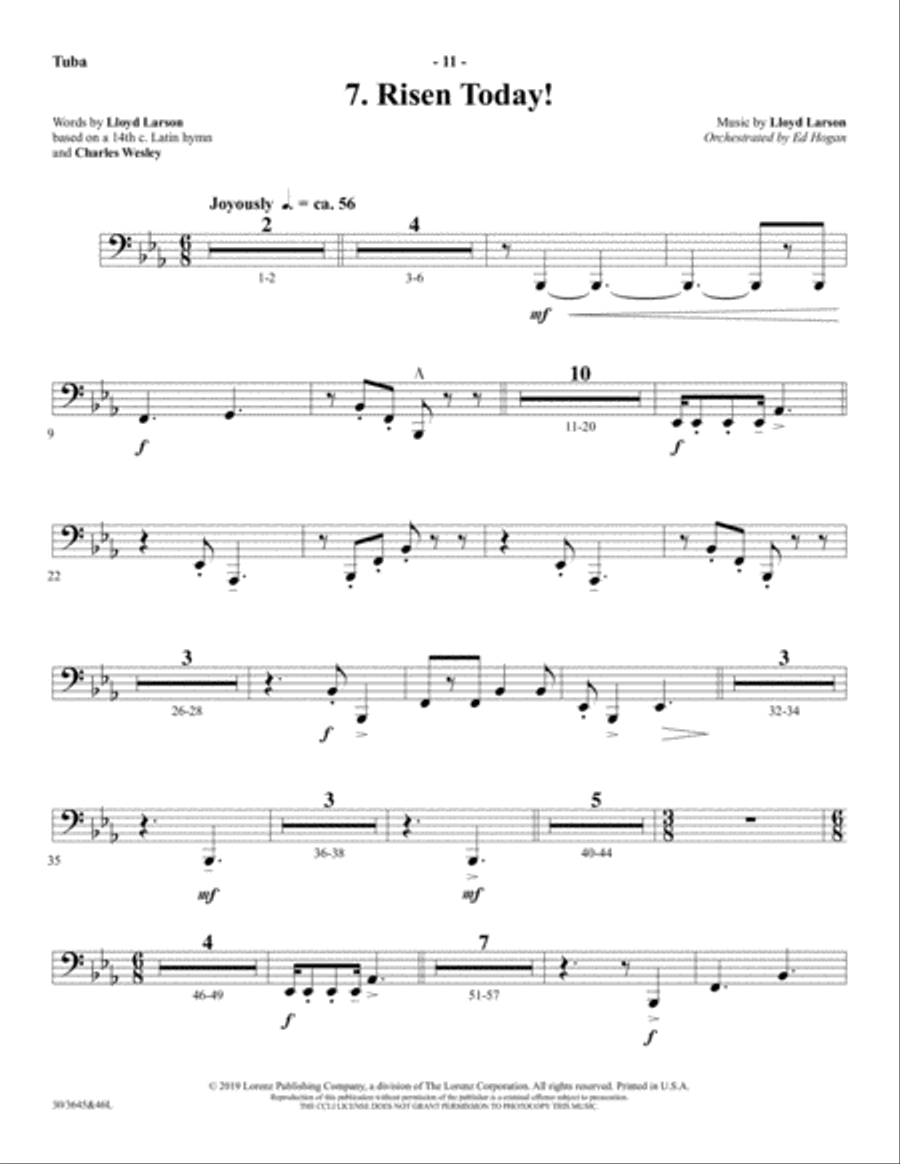 Calvary's Love - CD with Printable Parts Choir scores gallery preview page 14