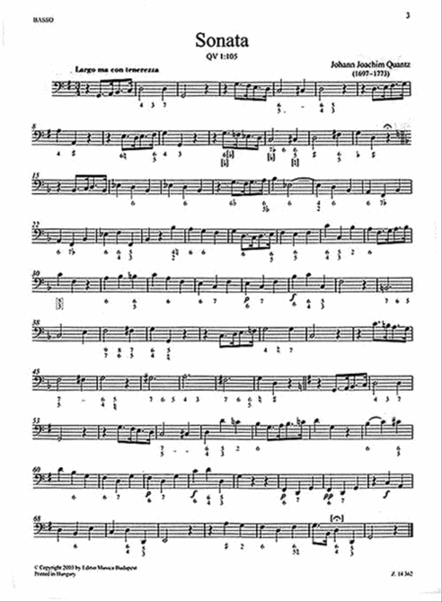 5 Sonatas Flute Solo scores gallery preview page 4