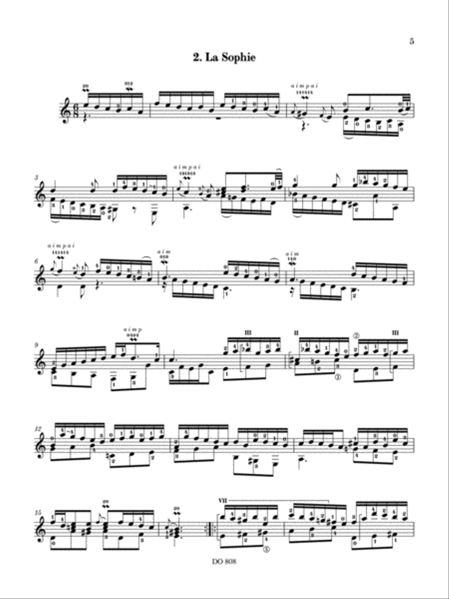 Vingt-sixième ordre Classical Guitar scores gallery preview page 5