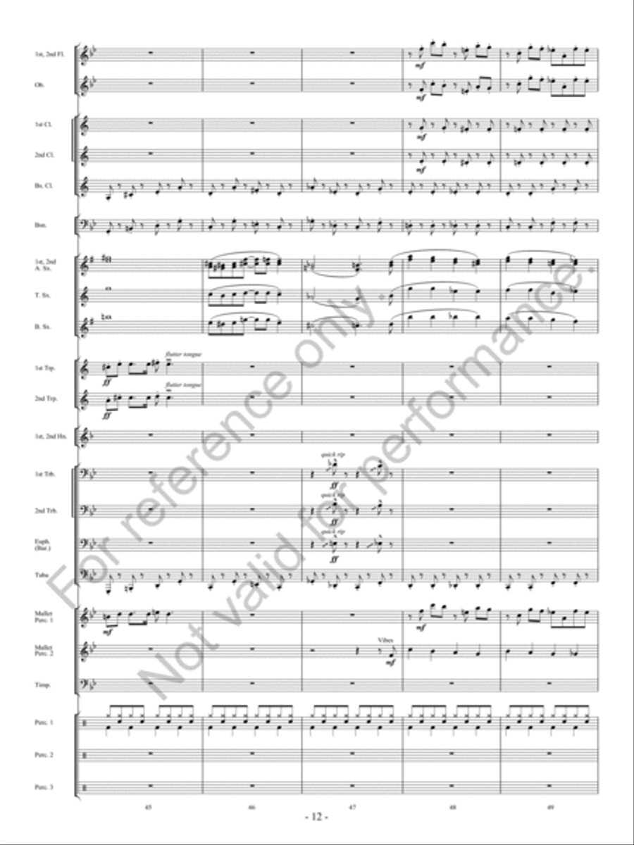 The Bluebonnet Revue Concert Band scores gallery preview page 13