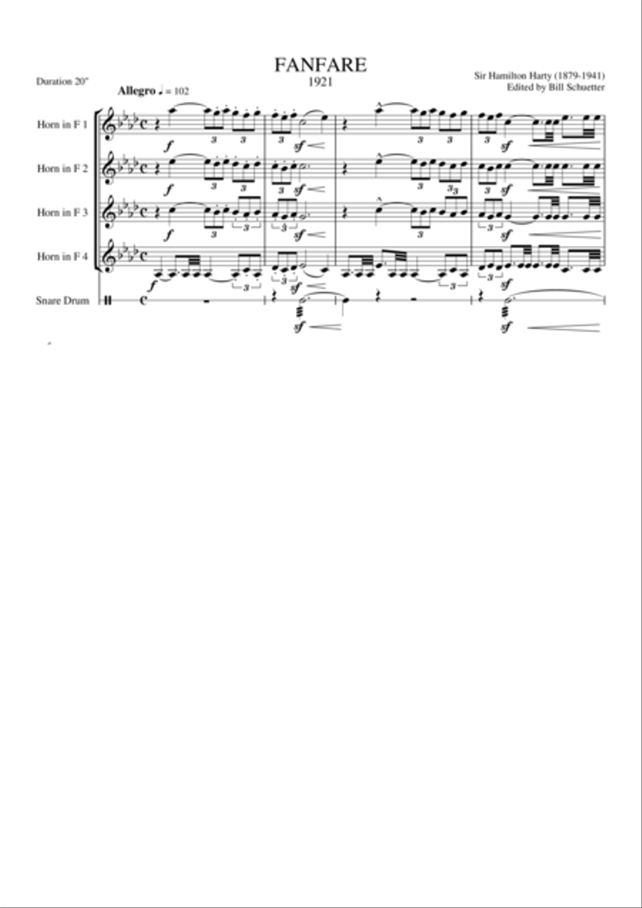 Fanfare Horn scores gallery preview page 2