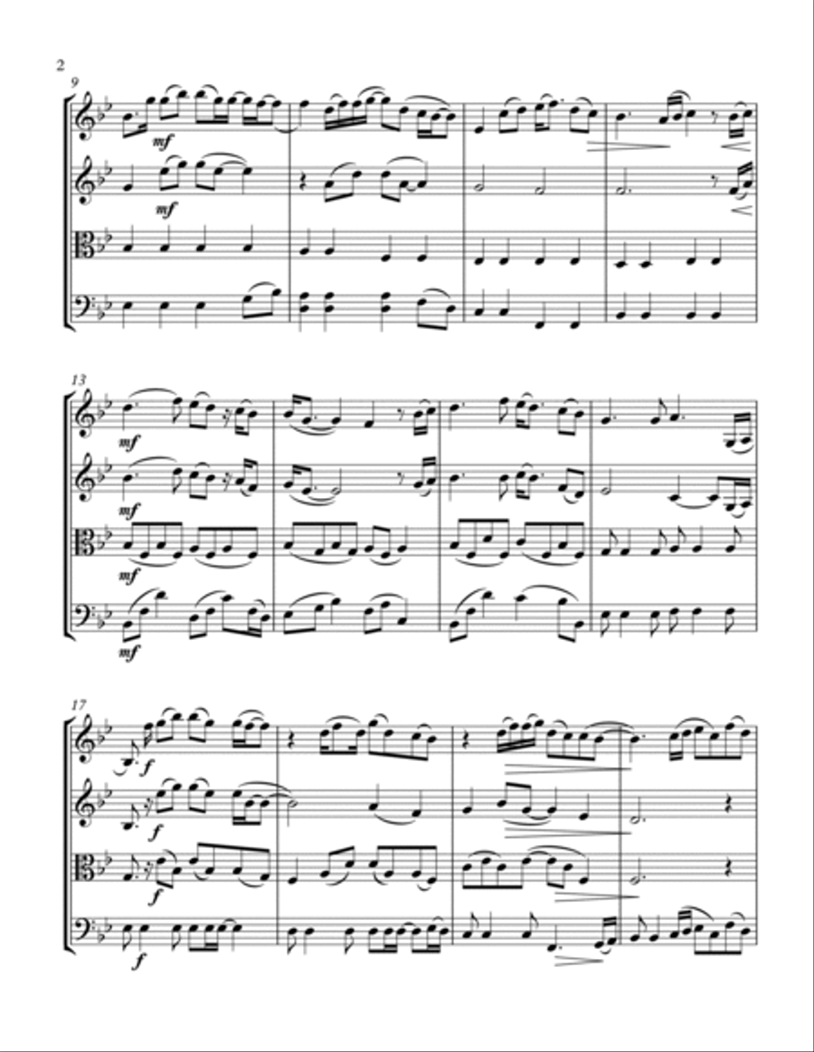 Have I Told You Lately String Quartet scores gallery preview page 5