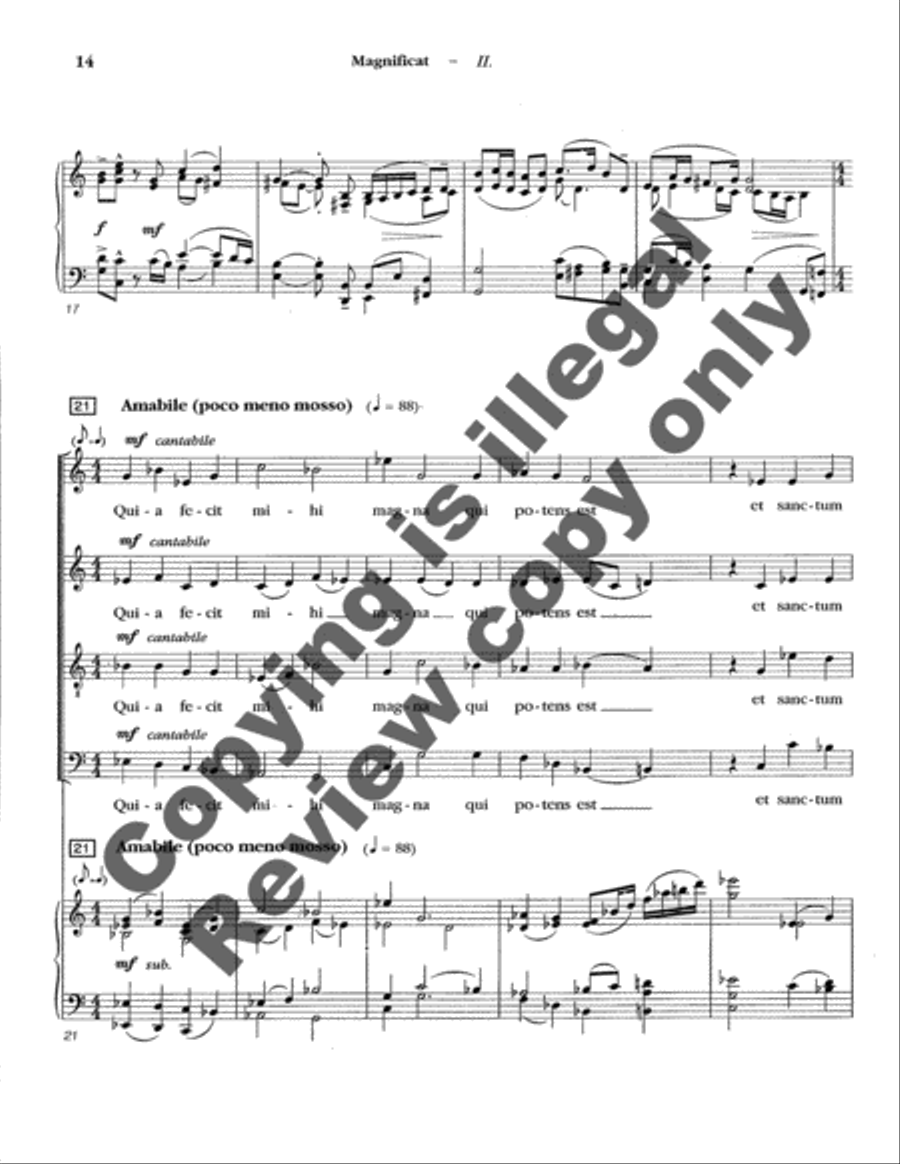 Magnificat 4-Part scores gallery preview page 31