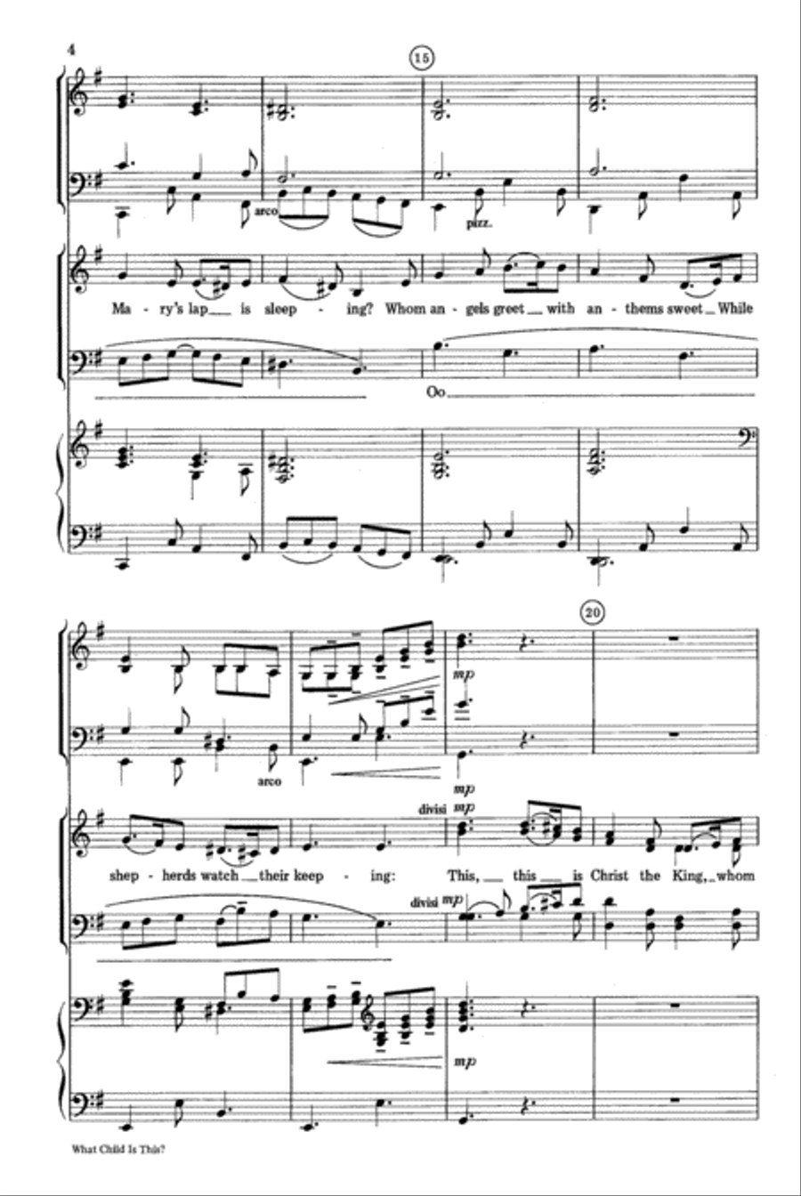 What Child is This? 4-Part scores gallery preview page 4