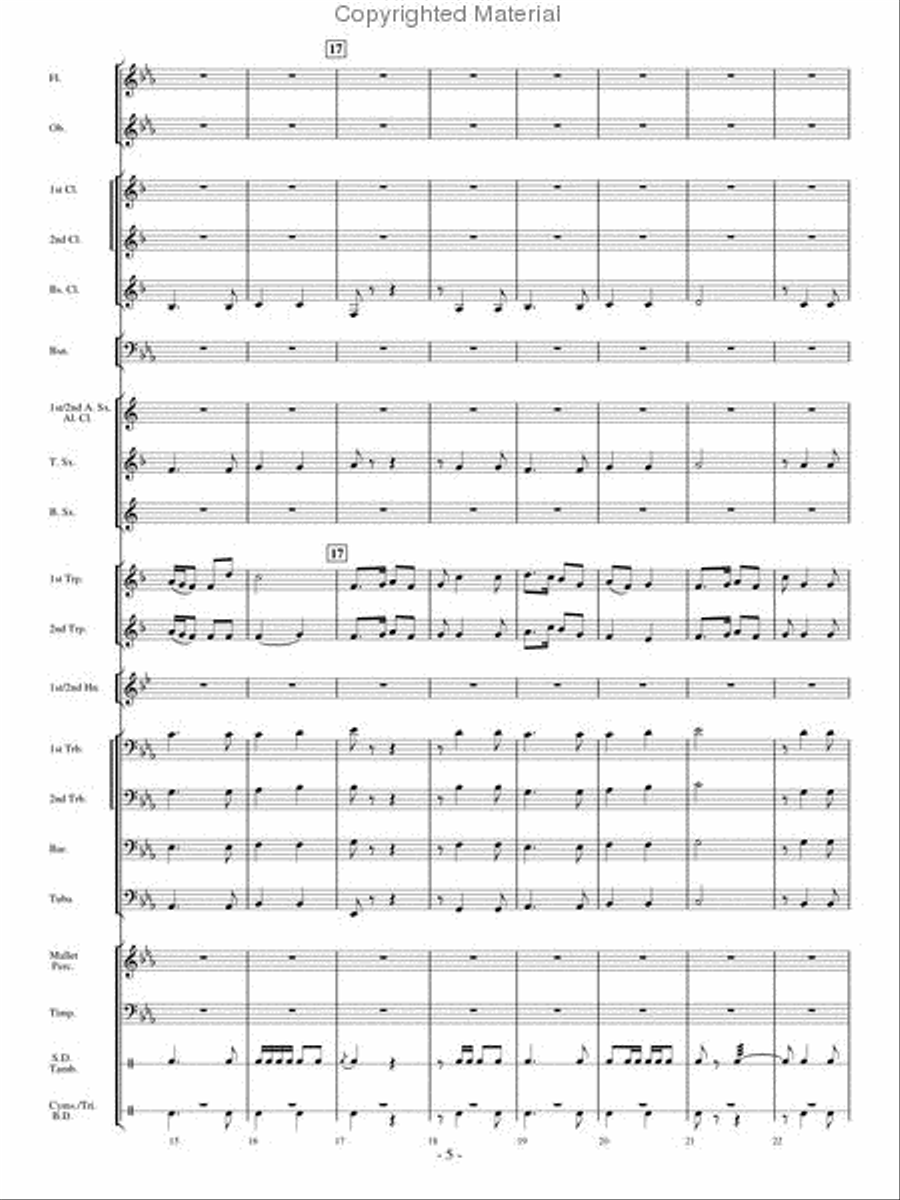 Aspen Overture Aspen Overture Concert Band scores gallery preview page 4