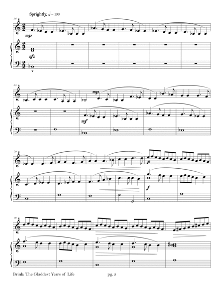 The Gladdest Years of Life (fantasia on 