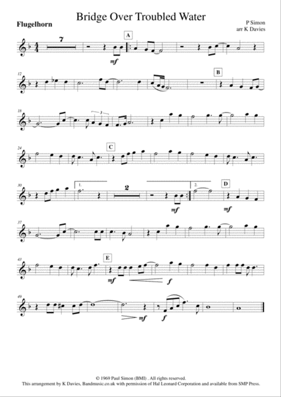 Bridge Over Troubled Water Small Ensemble scores gallery preview page 2