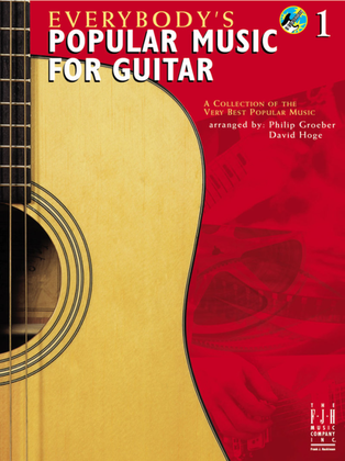 Book cover for Everybody's Popular Music for Guitar, Book 1