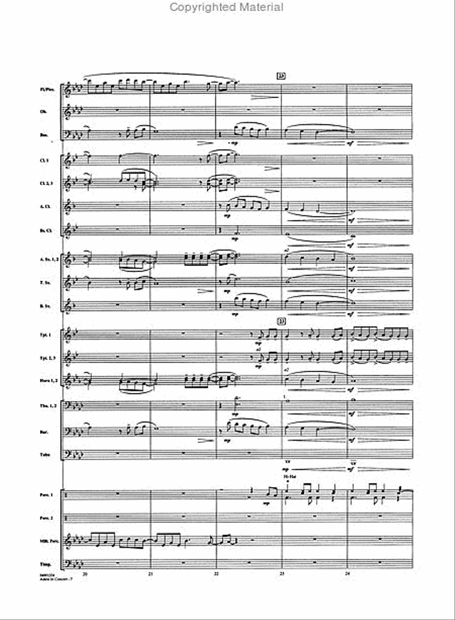 Adele in Concert Concert Band scores gallery preview page 4