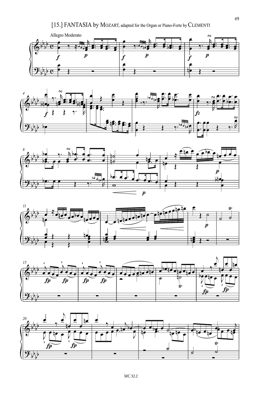Clementi’s Selection of Practical Harmony WO 7 for Organ or Piano - Vol. 2 Organ scores gallery preview page 4