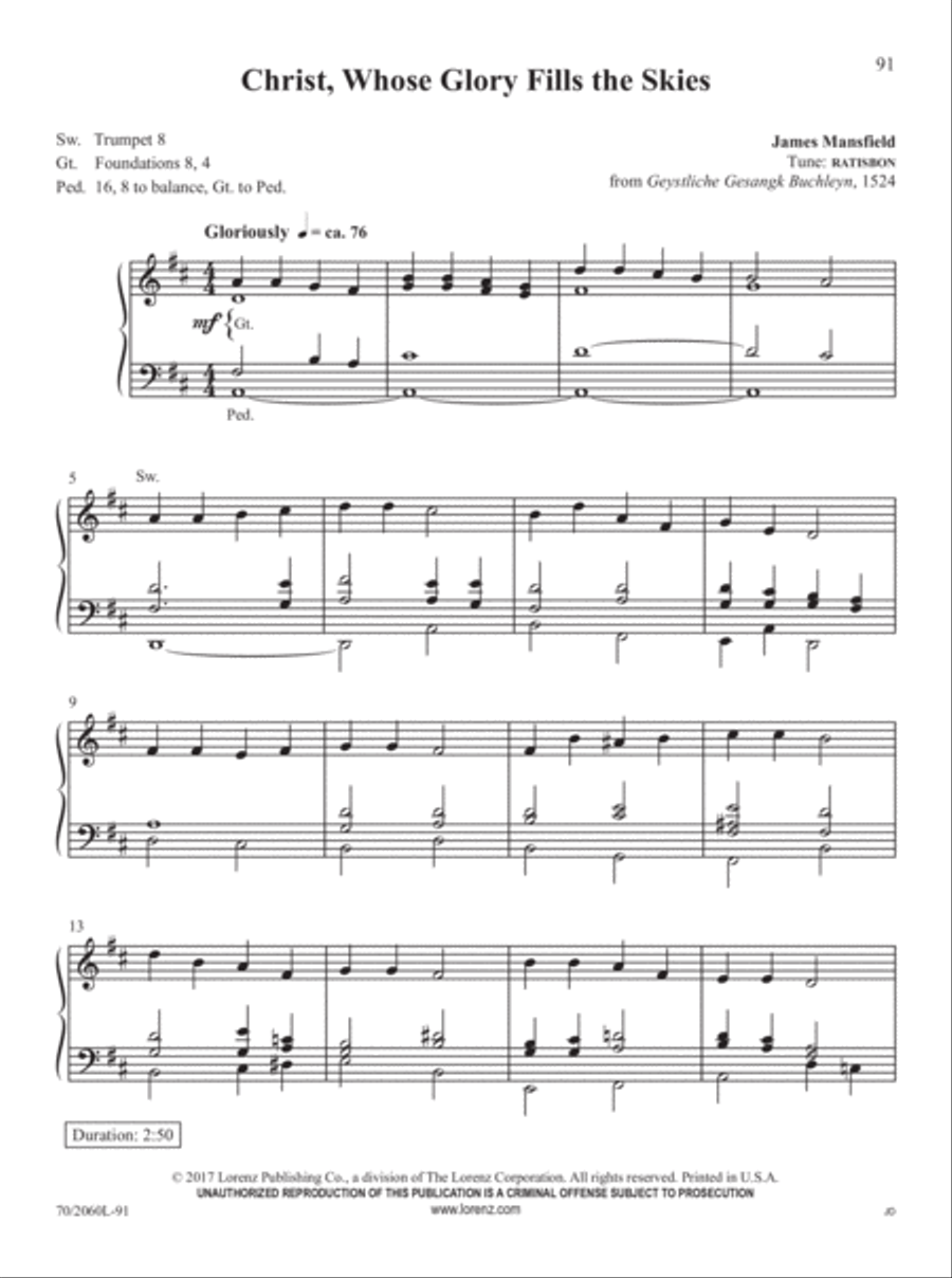 Easy Organ Library, Vol. 62 Organ Solo scores gallery preview page 53