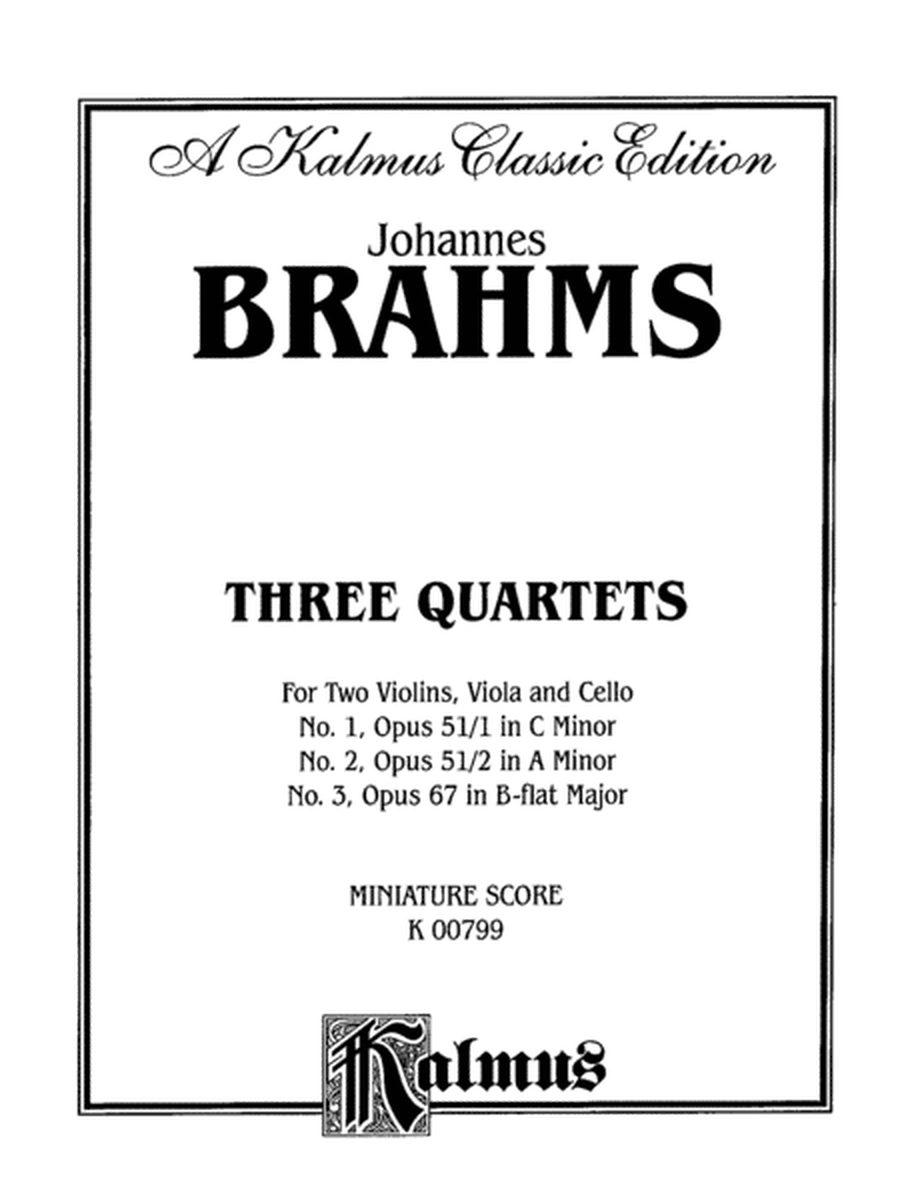 String Quartets Op. 51, Nos. 1 & 2, Op. 67