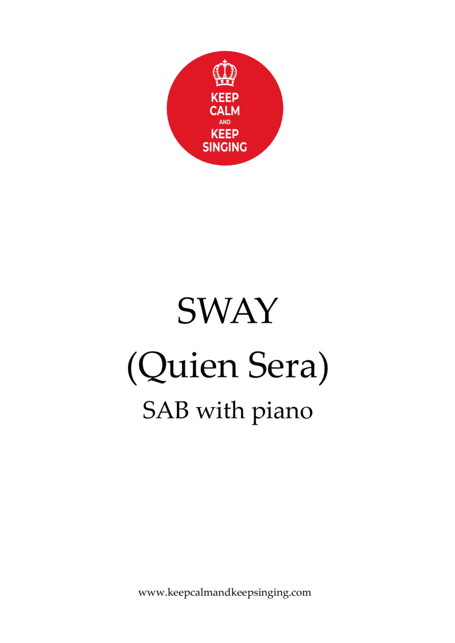 Sway (quien Sera) 3-Part scores gallery preview page 1