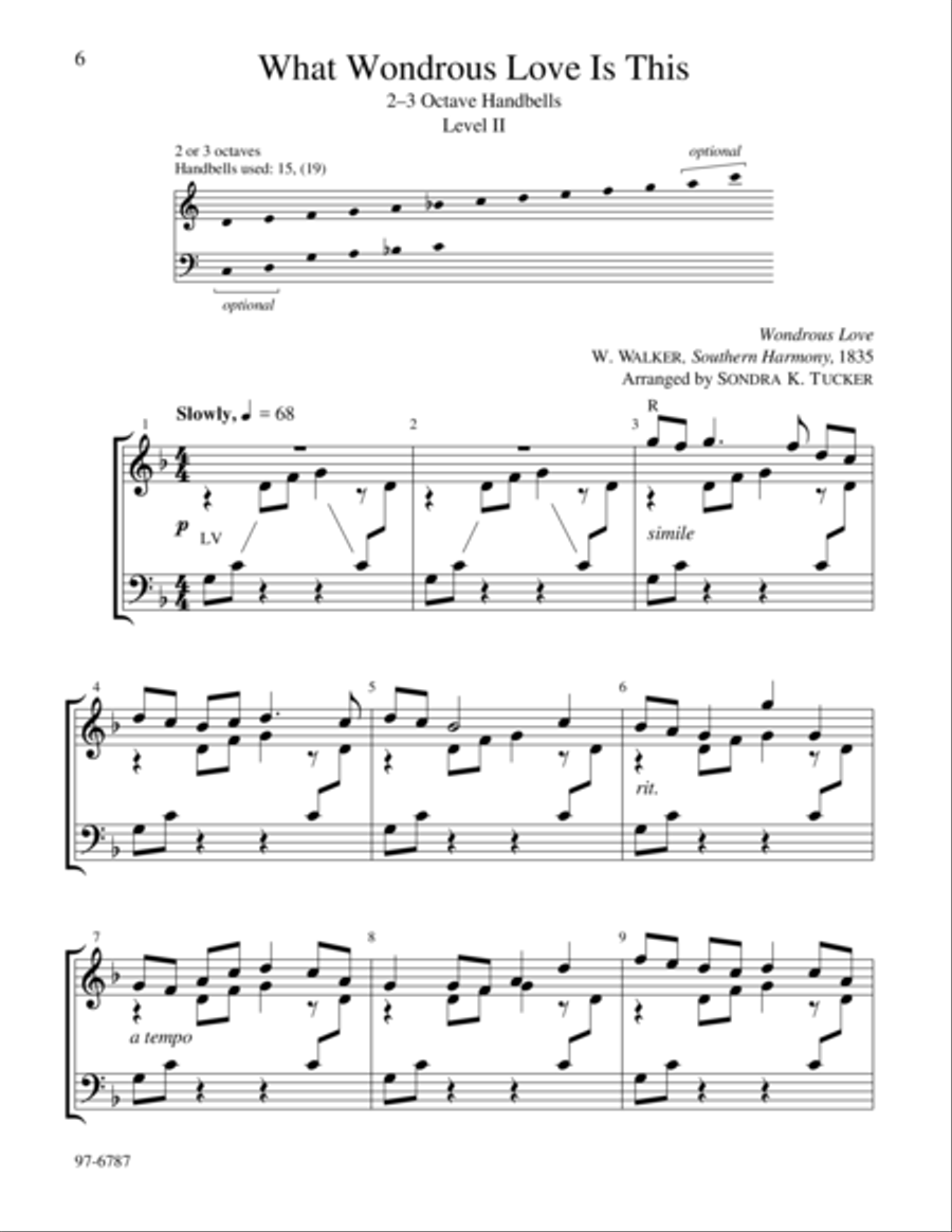 Hymn Preludes for Handbells Handbell Choir scores gallery preview page 3