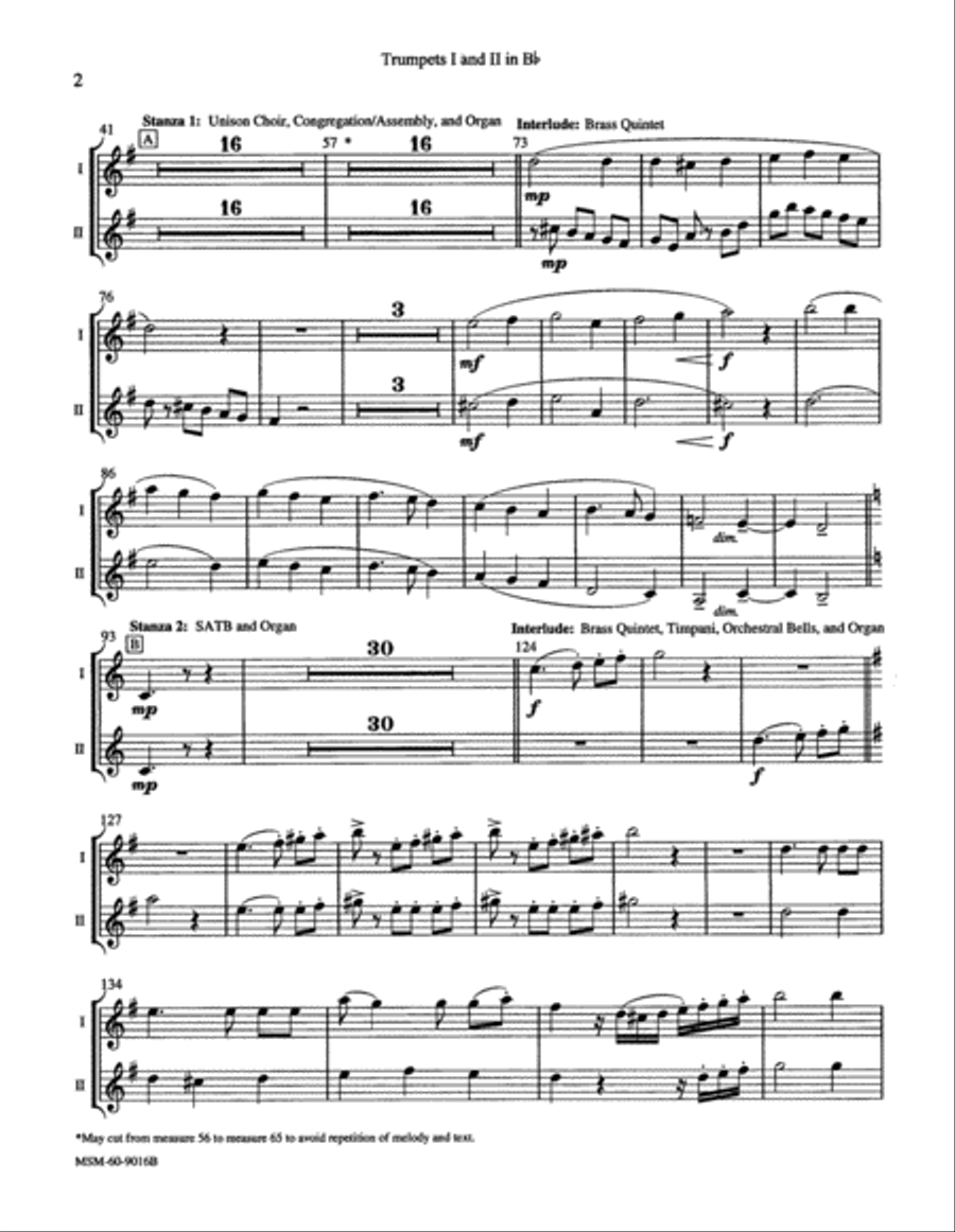 Holy God, We Praise Thy Name Choir scores gallery preview page 2