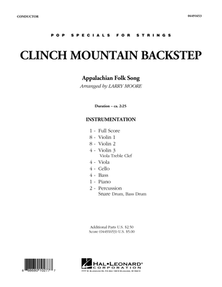 Book cover for Clinch Mountain Backstep - Conductor Score (Full Score)