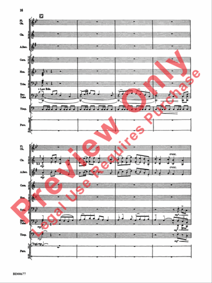 Brookshire Suite Concert Band scores gallery preview page 17